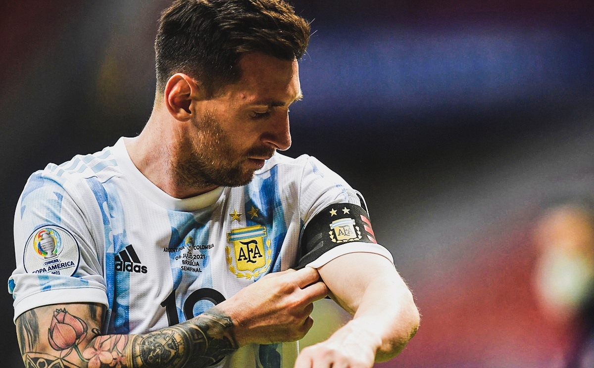 Những bước chân của Messi đang dần chậm lại. Ảnh: AFP