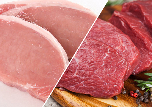 Ăn thịt bò hay thịt lợn tốt hơn?