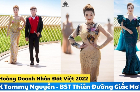 NTK Tommy Nguyễn trình diễn BST Thiên Đường Giấc Mơ tại Cầu Vàng