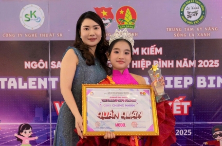 Sao nhí Phan Ngọc Anh Thư đạt giải quán quân The Talent Kid’s Star Hiep Binh 2025